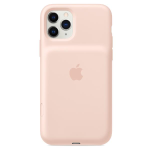 Apple Smart - Vano batteria cover per cellulare - silicone, elastomero - sabbia rosa - per iPhone 11 Pro